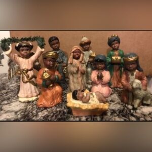 Vintage 90’s Miss Martha’s collection Nativity Figurine Set